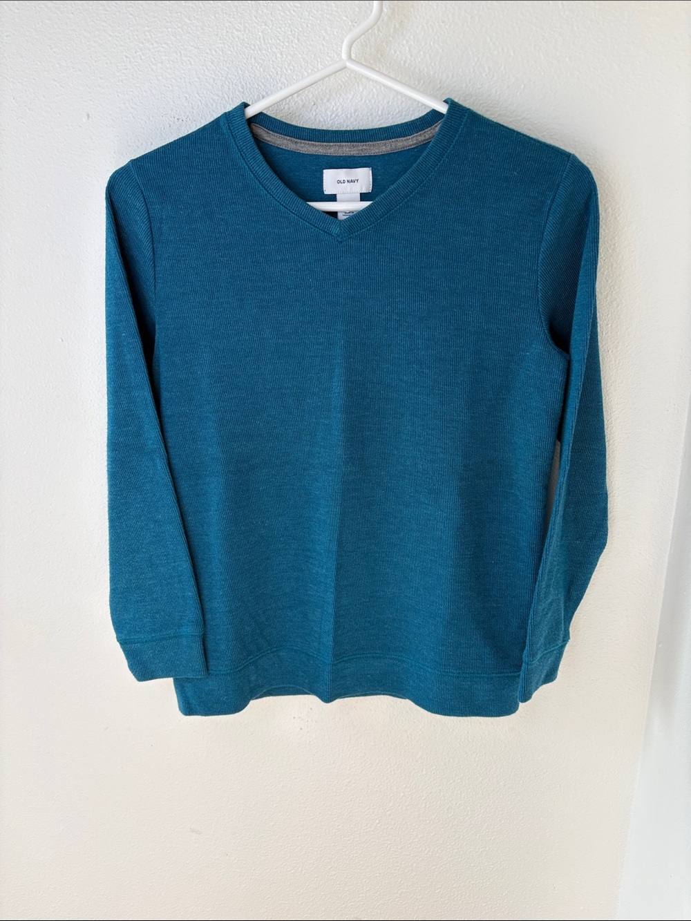 Old Navy Kid’s Teal-Blue V-Neck Sweater - L 10/12